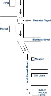 Suhufi hotel location map